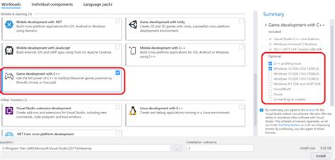 visual studio code desktop development with c ++ workload