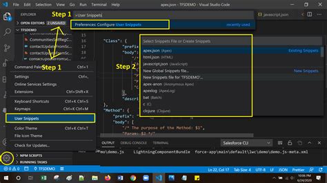 visual studio code functional snippets react