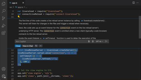 visual studio code github copilot chat