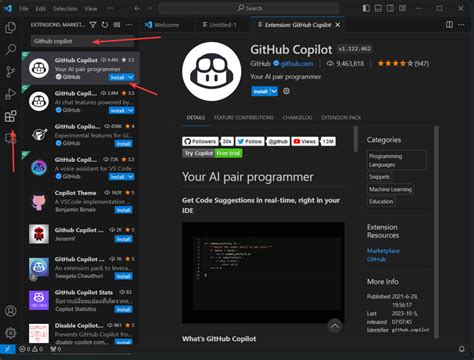 visual studio code github copilot setup
