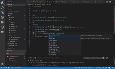 visual studio code js format