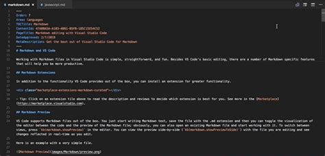 visual studio code markdown preview extension