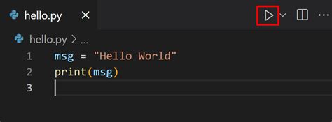 visual studio code no run button python