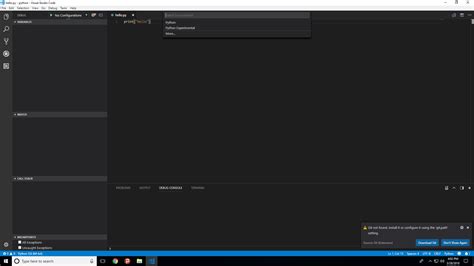 visual studio code not showing python output