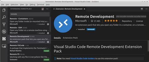 visual studio code open remote
