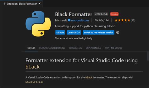 visual studio code python formatter not working
