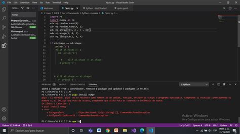visual studio code python install pip