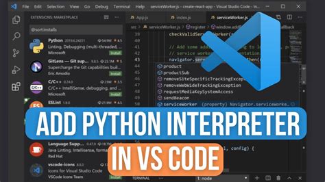 visual studio code python interpreter not found