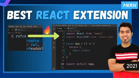 visual studio code react extension