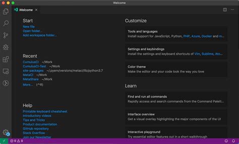 visual studio code requirements