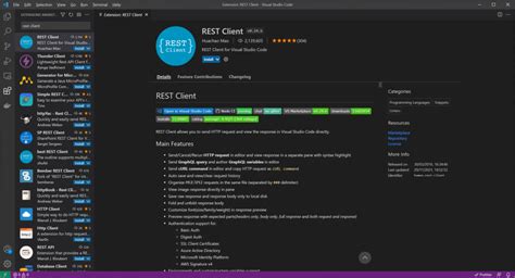 Visual Studio Code Rest Client Environment