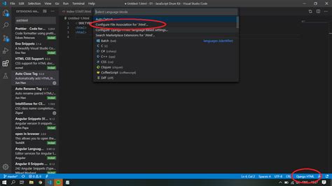 visual studio code snippets not working
