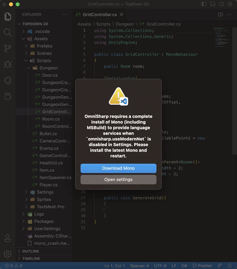 visual studio code unity autocomplete not working mac