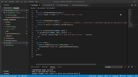 visual studio code view readme