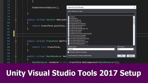 visual studio community vs code for unity