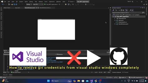 visual studio delete git credentials