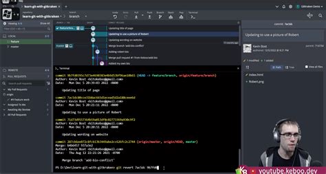 visual studio git revert multiple commits