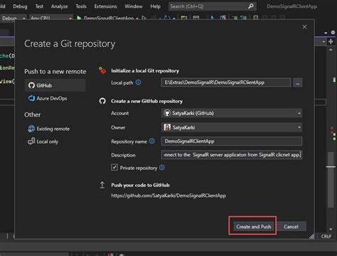 visual studio remove github repository
