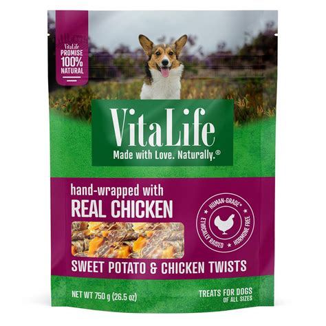 vitalife chicken chips all natural dog treats