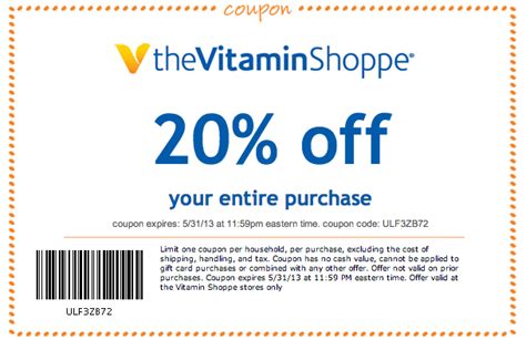 Save Your Money With Vitamin Shoppe Coupon