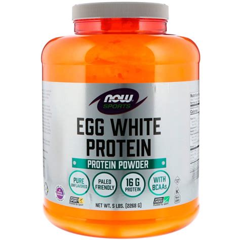 Now Foods, Sports, Egg White Protein, Protein Powder, 1.2 lbs (544 g