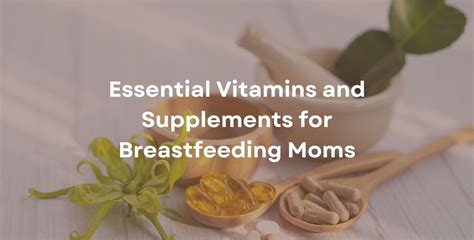 Vitamin B Supplements While Breastfeeding