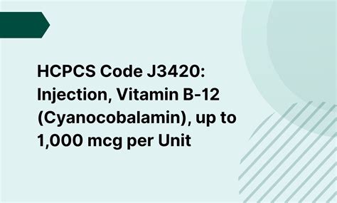 Vitamin D Injection Hcpcs Code
