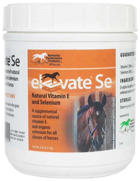 vitamin e and selenium horses