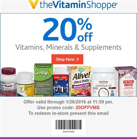 Vitamin Shoppe Coupon Code