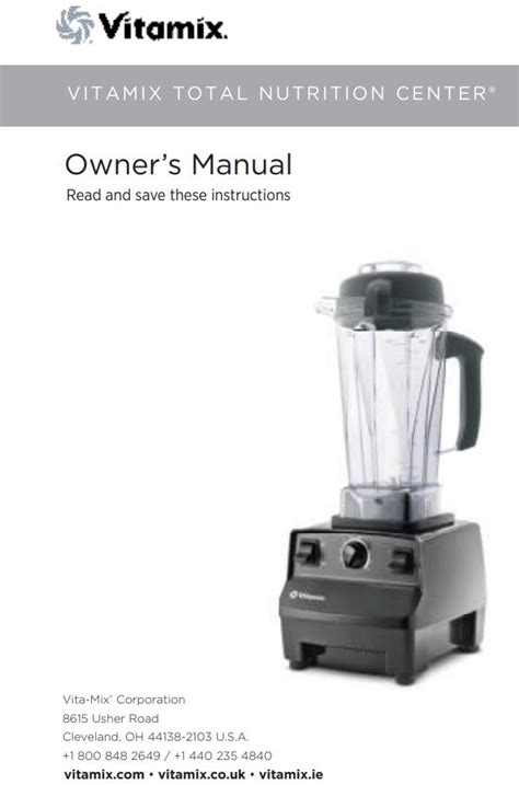 Vitamix Service Manual