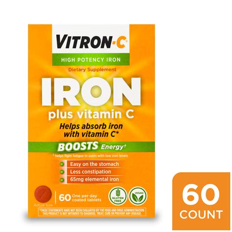 vitron c high potency iron vitamin c
