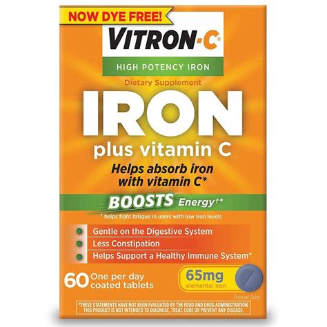 vitron c iron supplement plus vitamin c
