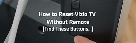 Vizio Tv Lost Remote