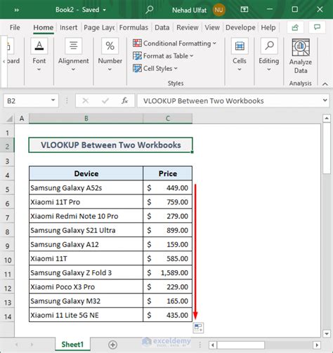 Vlookup For Two Sheets With Example