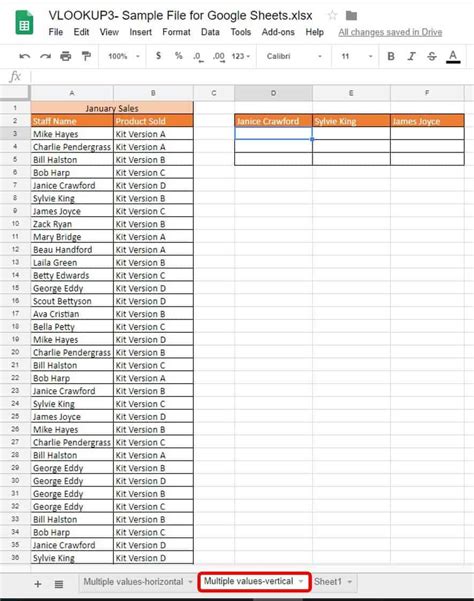 Vlookup Multiple Values In One Cell Google Sheets