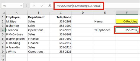 Vlookup Range Formula