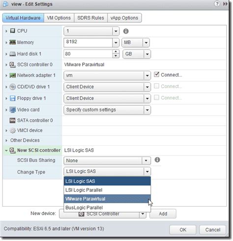 Vm Scsi Controller Paravirtual