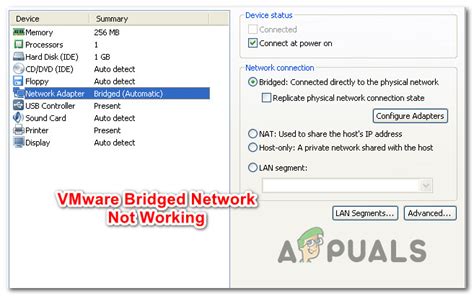 Vmware Bridged Adapter Not Working