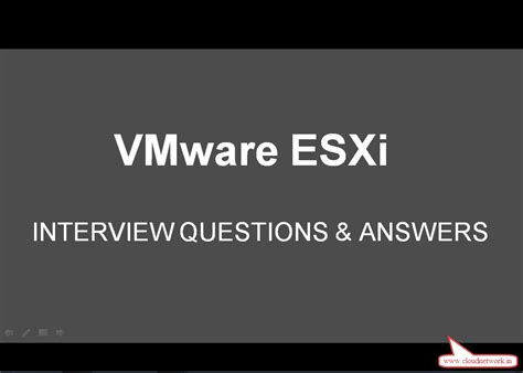 vmware troubleshooting interview questions and answers pdf