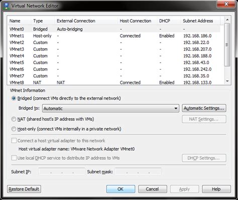 vmware vm not getting dhcp address