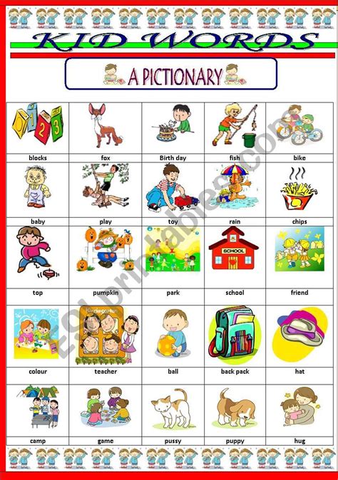 vocabulary for kids