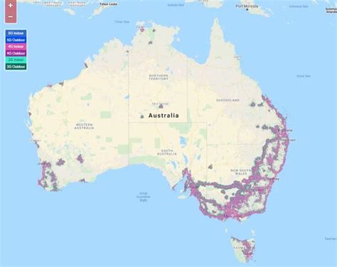 vodafone australia coverage map