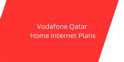 vodafone home internet qatar