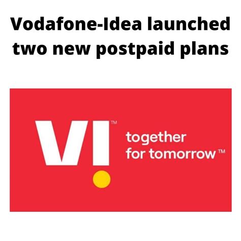 vodafone new postpaid plans