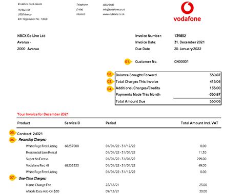 vodafone pay my bill phone number