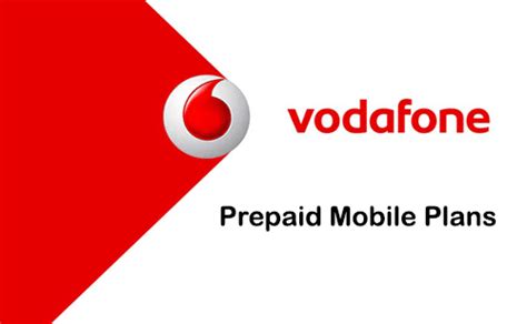 vodafone prepaid phone plans