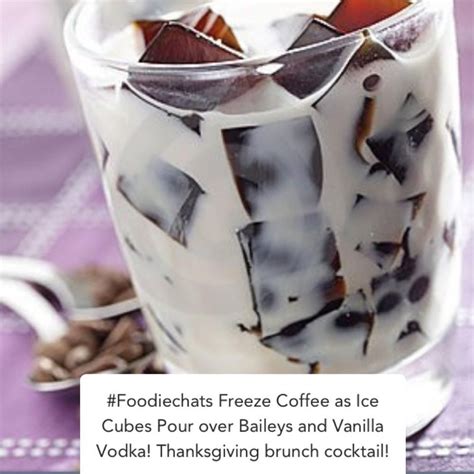 Vodka Coffee Ice Cubes