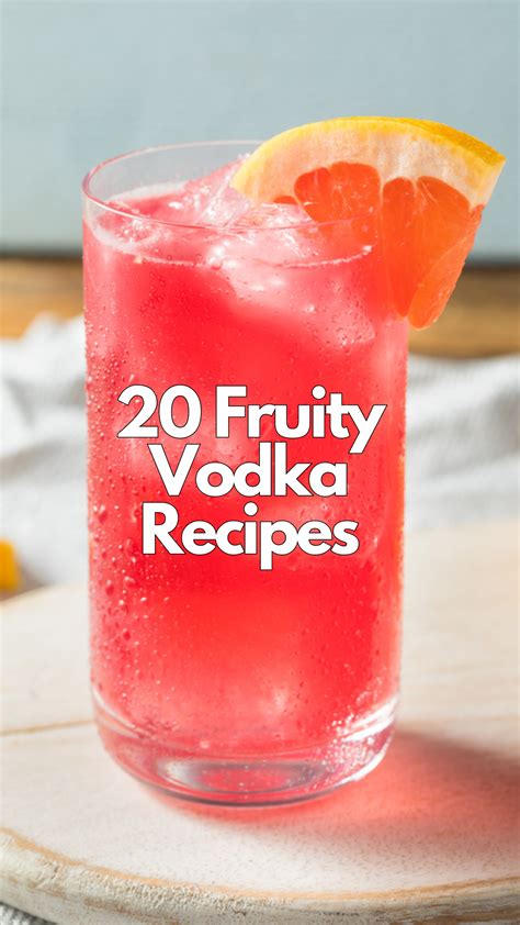 Vodka Mixed Drinks Fruity