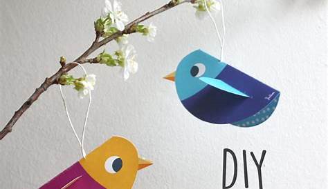 Kunterbunte Vögel aus Pappteller - Basteln mit Kindern | Der