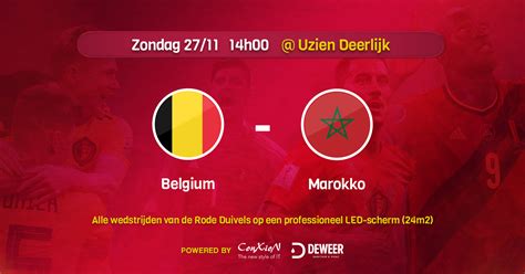 voetbal belgie marokko